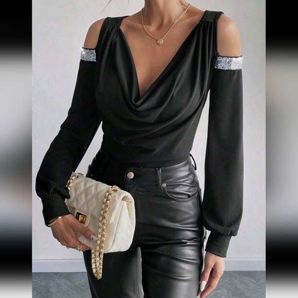 Women's Elegant Nightclub Party Date Evening Sexy Off-The-Shoulder - Picture 5 of 5